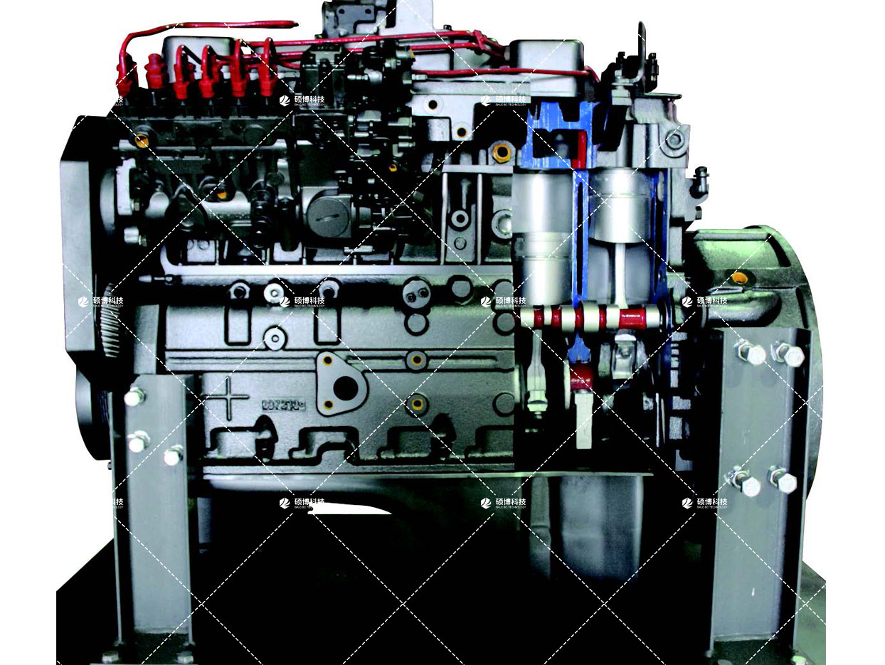 康明斯6缸柴油发动机解剖模型